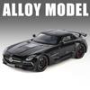 1/24 Benz SLS AMG Transparent Engine Hood Alloy Car Diecasts & Toy Vehicles Car Model Miniature Scale Model Car for Children
