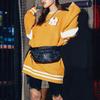 New Era Color Block Vintage Striped Pullover Sweater Unisex sweater Mango-Yellow 13038751
