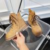 Leather Martin boots women's autumn and winter fashion casual retro tooling boots versatile cow suede short boots