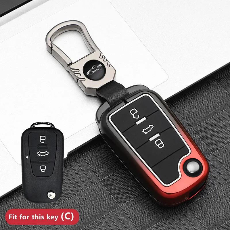 Zinc Alloy Car Key Case For Mg Mg4 Mg5 Mg6 Mg3 Mg7 Zs Ev Hs Ehs Zx Gt Roewe Rx3 Rx8 Erx5 Rx5 I6 I5 Keychain Cover Shell Fob Bag