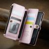 Crossbody Cards Solt Zipper Wallet Leather Case For Samsung Galaxy Z Fold 6 5 4 3 5G Purse Bag Pocket S-Pen Holder Lanyard Cover