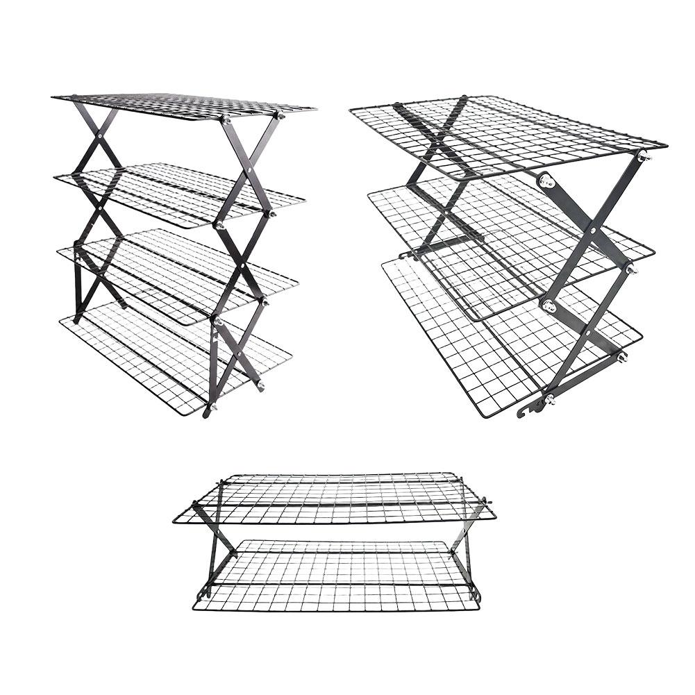 Balanced Design Baking Rack Collapsible Cooling Rack Stackable Cooling Rack