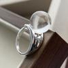 Xiaomi 925 Sterling Silver Rings for Women Couple Minimalist Retro Blue White Stone Ring Fine CZ Jewelry Birthday Gift Prevent Allergy