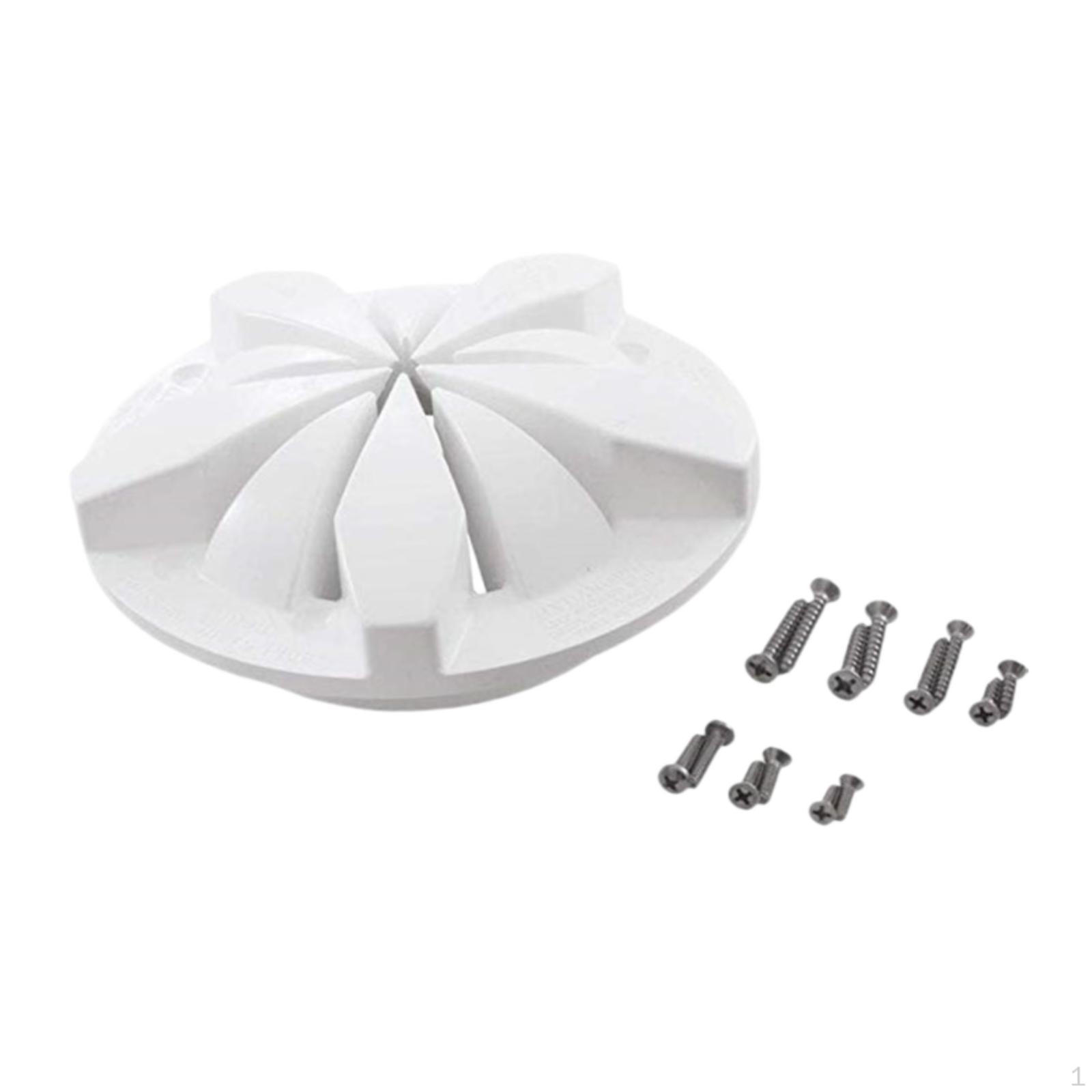 

Swimming Pool Main Drain Adapter Water Outlet Easy Installation Replacement Sturdy Round