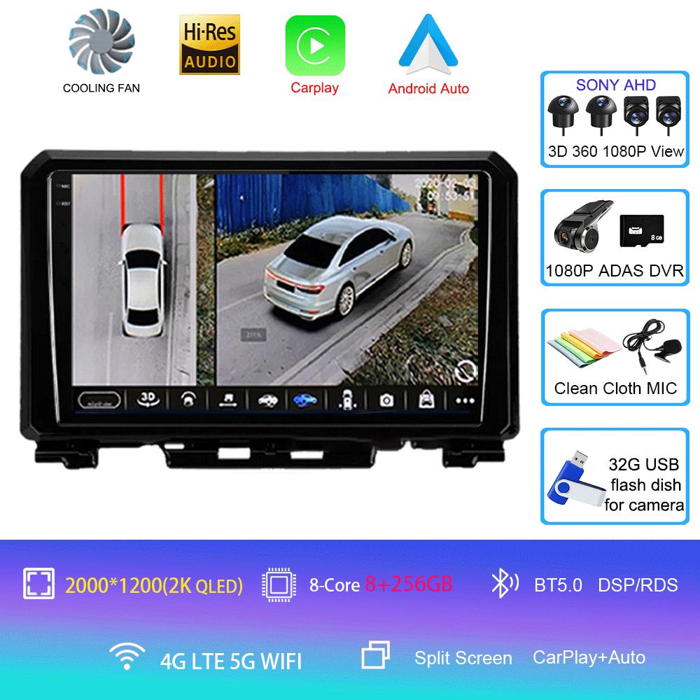 9 Inch Android 14 For Suzuki Jimny JB64 JB74 2018 - 2020 Multimedia Video Player Car Radio Stereo GPS Navigation Carplay