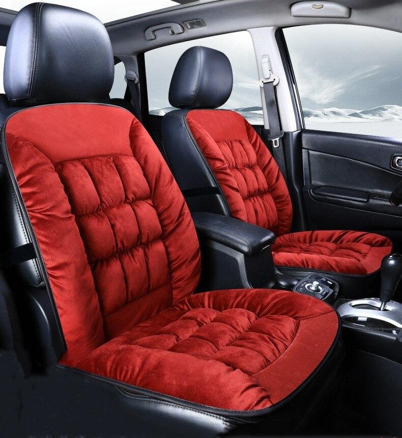 

Автомобильный теплый чехол для сиденья на зиму, утолщенная мягкая плюшевая подушка для сиденья, универсальная защитная накладка для внедорожника, пикапа, седана 1 Seater чёрный