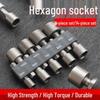 Deepened Hex Socket Bit Set for Electric & Air Wrenches