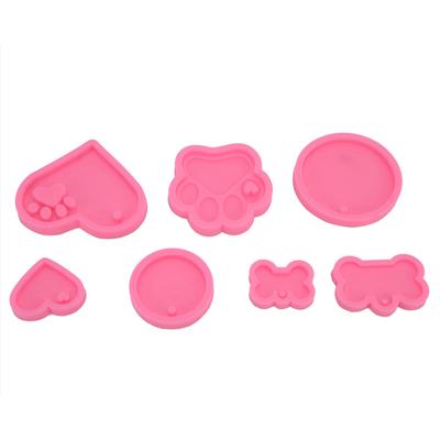 7Pcs Set Silicone Chocolate Mold DIY Cute Fondant Mold Baking Tool for Bakery Kitchen