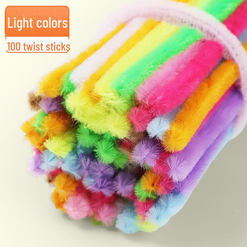 

Красочный букет из палочек-скруток 8 мм ручной работы для поделок, творчества и занятий в детском саду