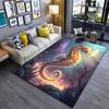 Magical Glowing Underwater Seahorse Carpet Yoga Living Room Room Decor Children's Crawling Mat Doormat Area Rug Games Mat