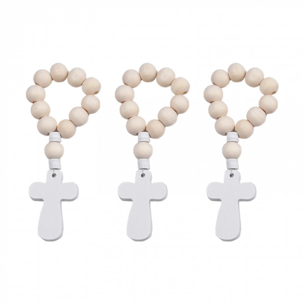 Baptismal Rosary Handmade Wooden Note Package Content