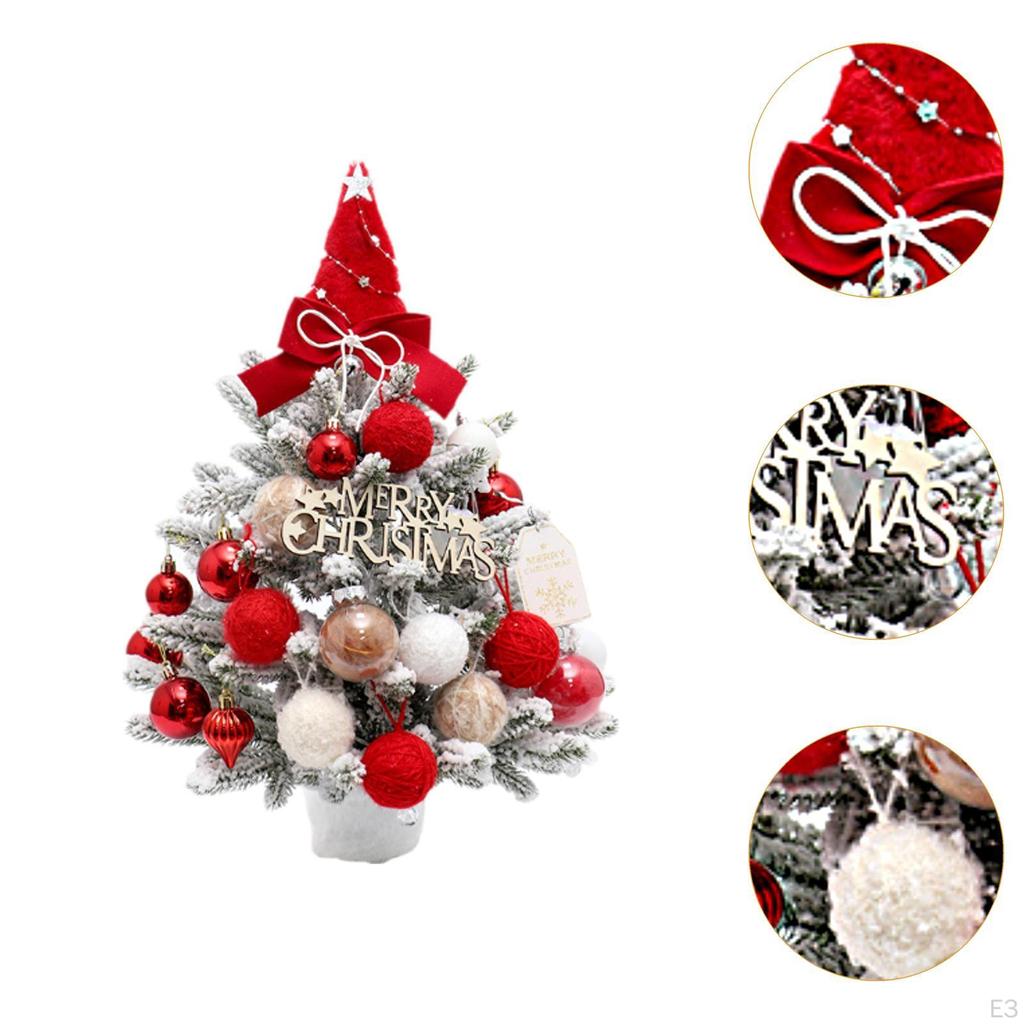 Mini Christmas Tree with Light Table Decoration for Living Room Porch Indoor