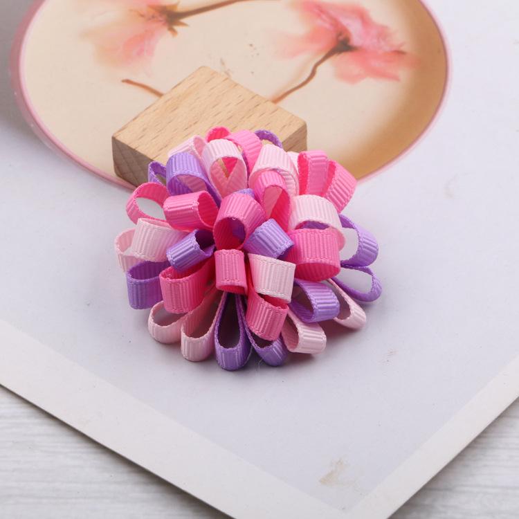 Colorful Sunflower Hair Clips for Children - Korean Style Handmade Accessories