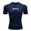 Men's Breathable Compression Workout T-shirt, Quick Dry Athl