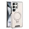 Magnetic Rotating Bracket Luxury Leather Phone Case For For Samsung Galaxy S23 S24 S25 Ultra Plus Wireless Charging Shockproof Cover
