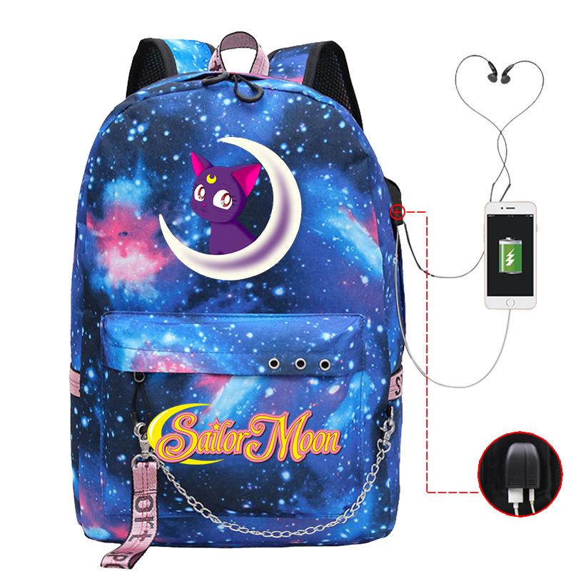 Campus Sweet Xiaoqing Surrounding Animation School Bag Girls Students Light Casual Backpack