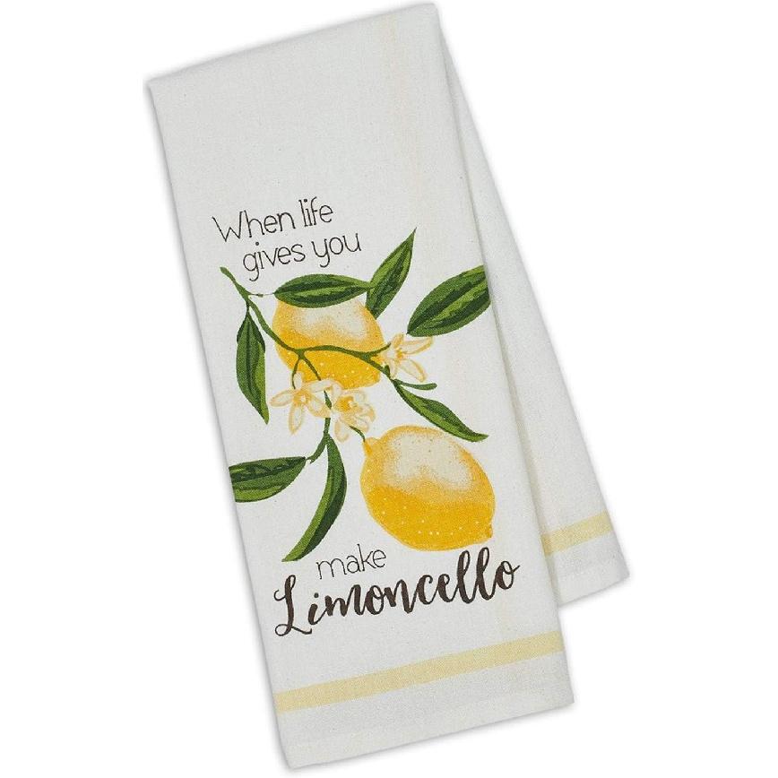 Design Imports Lemoncello Lemons Citrus Cotton Dish Towel - 18  x 28