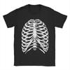 Rib Cage Skeleton Anatomy Graphic Tee Men's Short Sleeve Breathable