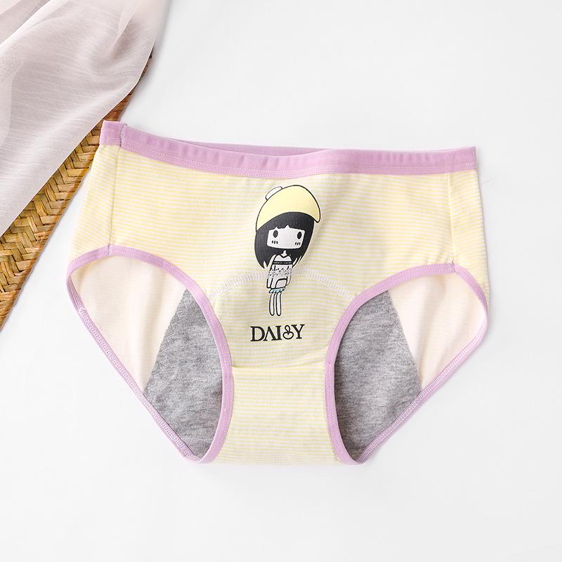 Women s Leak-Proof Mid-Rise Menstrual Underwear for Adolescents