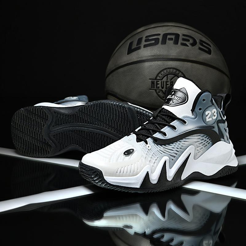 

Men s outdoor sneakers glow-in-the-dark personality fashion versatile boys basketball shoes wear-resistant anti-slip shock-absorbing student running 45