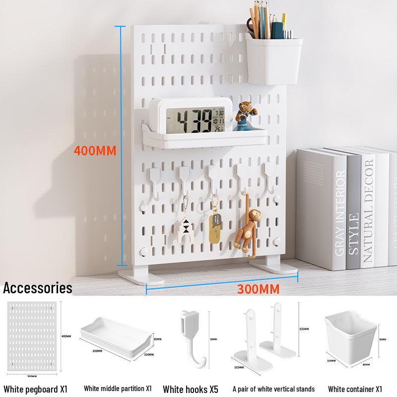 Pegboard Hooks & Baskets for Office, Home, or DIY Desktop Display
