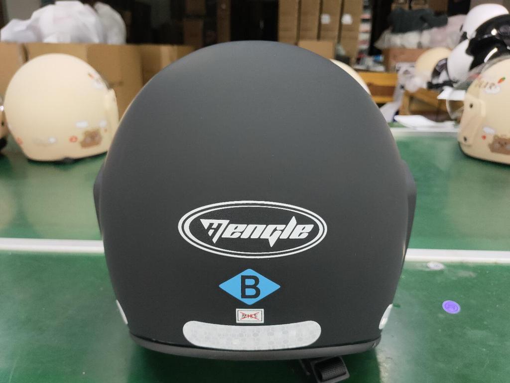 National Standard Electric Car Safety Helmet for Adults - Warm, Ear-Protected, Four-Season Half Helmet