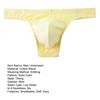 Men's Cotton Thong Sexy T-back Support Pouch Underwear Low Rise Soft Stretch Panties No Fly Covered Underpants