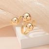 Modern Finger Ring with Unique Sphere Detail Adjustable Size Open Ring for Men and Womeny Comfortable Unisex Jewelry