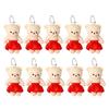 10pcs/set Cartoon Bear Plush Keychains Toys Plush Doll Mini Bear Plush Toy  Girlfriends
