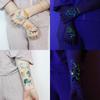 10pcs Luminous Cute Dinosaur Glow Waterproof Temporary Tattoo Stickers Animal Totem Flash Tatto Kids Arm Body Art Fake Tattoos