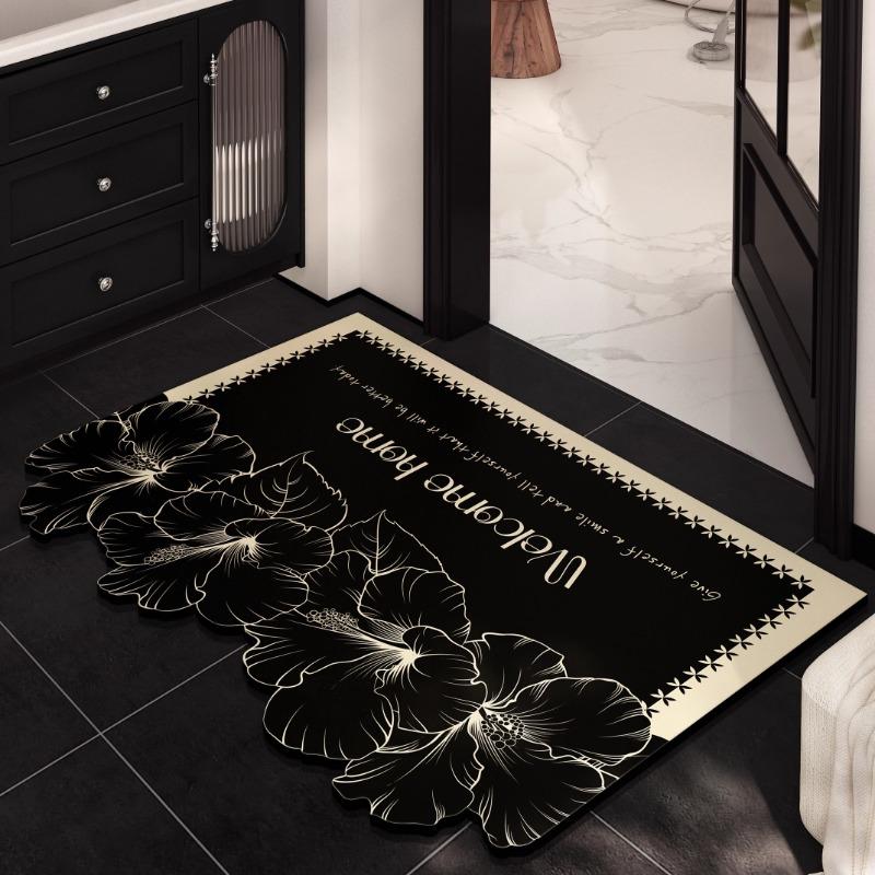 New bathroom floor mat Soft diatom mud Non-slip absorbent foot mat Toilet bathroom special can be cut and ized mat