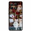 Christmas Cover For Xiaomi 15T 5G Case Black Silicone Cases TPU Santa Claus Christmas Tree Cover Cartoon Deer For Mi 15T 5G 15 T