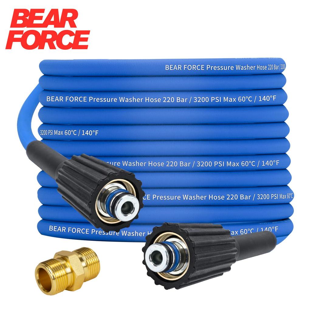 Super Flexible Pressure Washer Hose 2900 PSI Kink Resistant Power Washer Hose 1/4 CarWash Extension Hose M22-pin 14/15