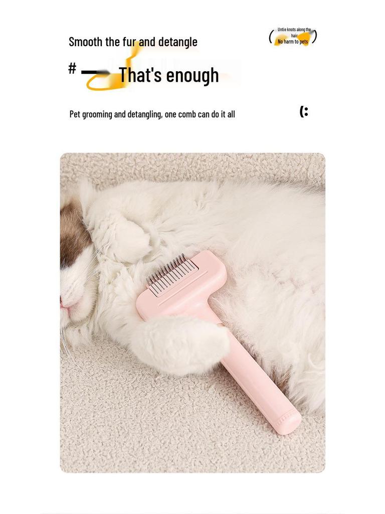Pet 3-in-1 Detangling Grooming Comb for Dogs & Cats