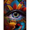 CoHraeu Eye Diamond Painting Kits for Adults-Diamond Art Kits for Eyes,Flower Eyes Gem Art Kits for Adults for Gift Home Wall Decor 8x12 Inch