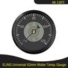 Waterproof Universal Newest 12V 24V  Marine 52mm Water Temp Gauge 40-120℃ Signal with Red/Yellow Backlight for Car Motorcycle