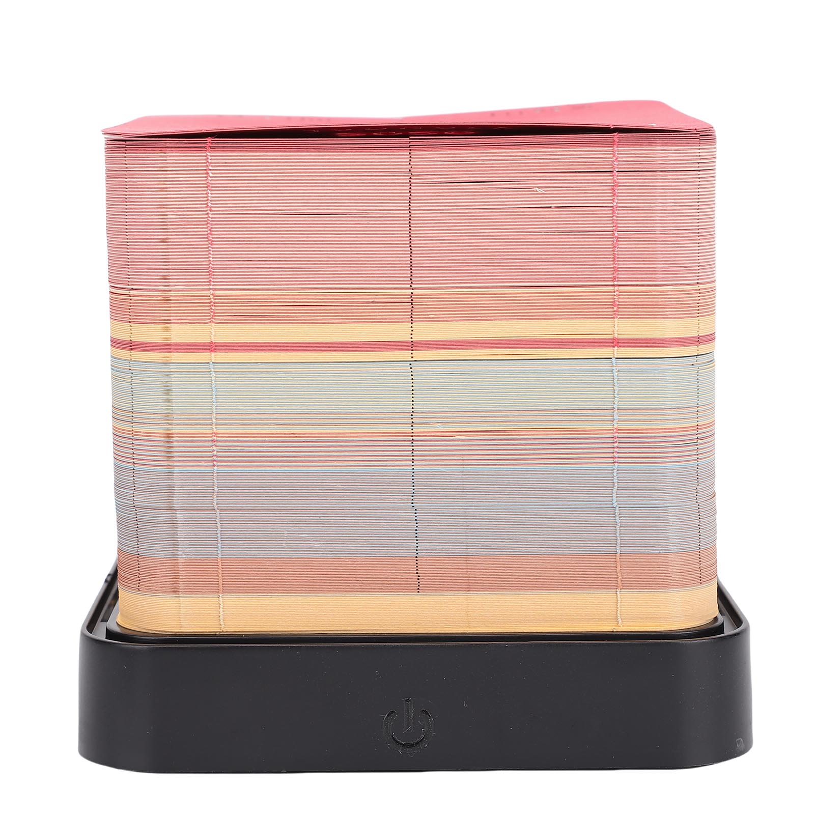 3D Art Memo Pad Creative Circus Paper Carving Art Notepad with 2026 Calendar Light for Desktop Ornament