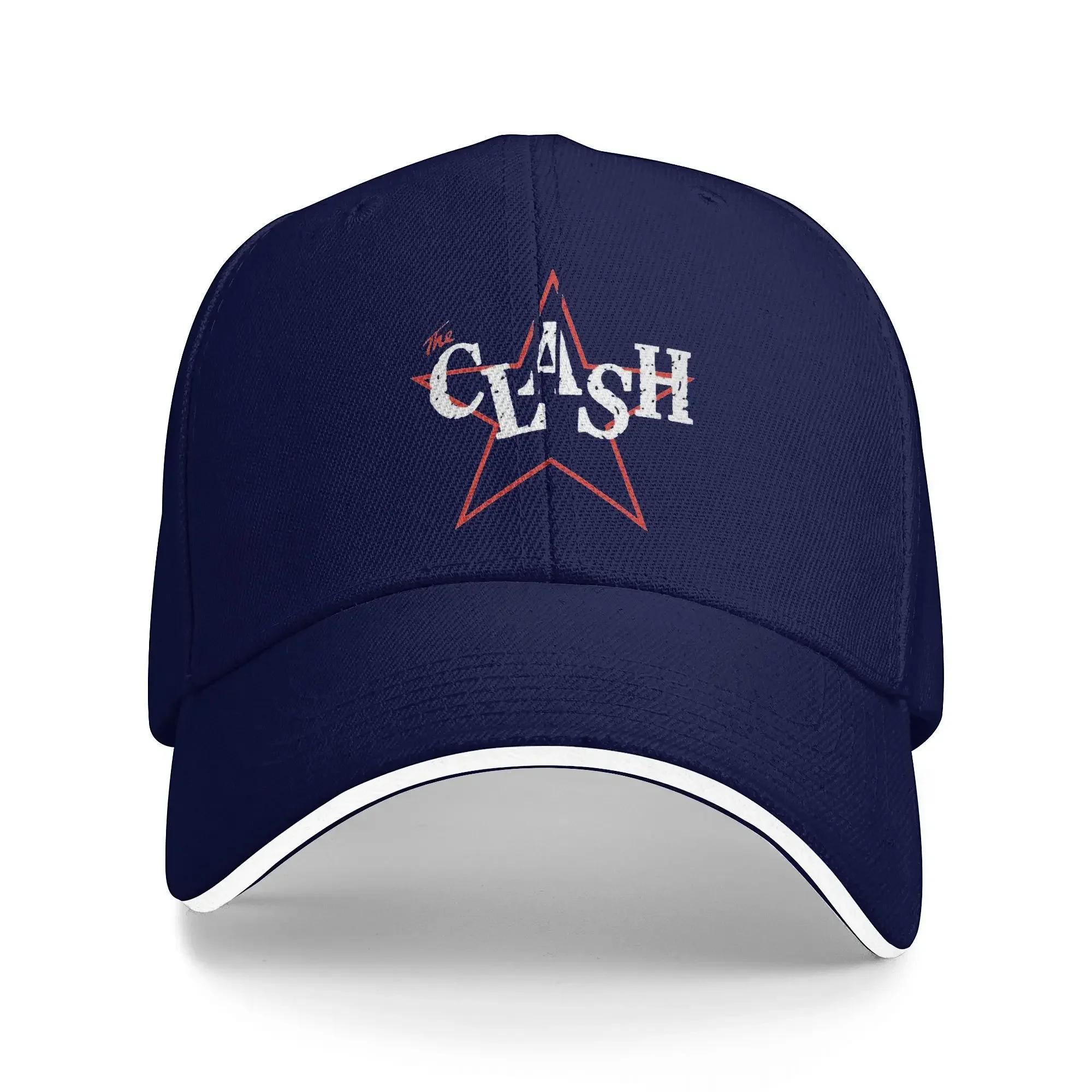 aNew Arrival Baseball Cap The Clash rock band  Wear For Unisex Trucker Hats Fashion  Sun Cap Adjustable One Size