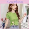 Fashion T Shirt For Women Summer Oversize Pure Color Hollow Out Casual Top