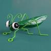 1 Pcs Outdoor Tree Wall Art Garden Grasshopper Statue Garden Cute Metal Grasshopper Statue Decoration Desk Accessories