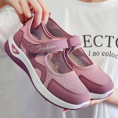 Chaussures de Marche Respirantes en Mesh Velcro pour Femmes - Légères et Confortables