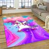 3D Cute Unicorn Cartoon Animal Carpet Rug for Home Living Room Bedroom Sofa Doormat Decor,Child Play Area Rug Non-slip Floor Mat
