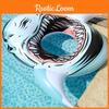Realistic 3d Printed Shark Swim Ring Thick Pvc Inflatable Float Adult Water Buoy Lifesaver Whale Head Ride