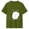 Unique Cute Grumpy Frog Japanese Ink Tshirt For Unisex Crew Neck 100 Cotton T Shirts Short Sleeve Tees Printed Clothing
