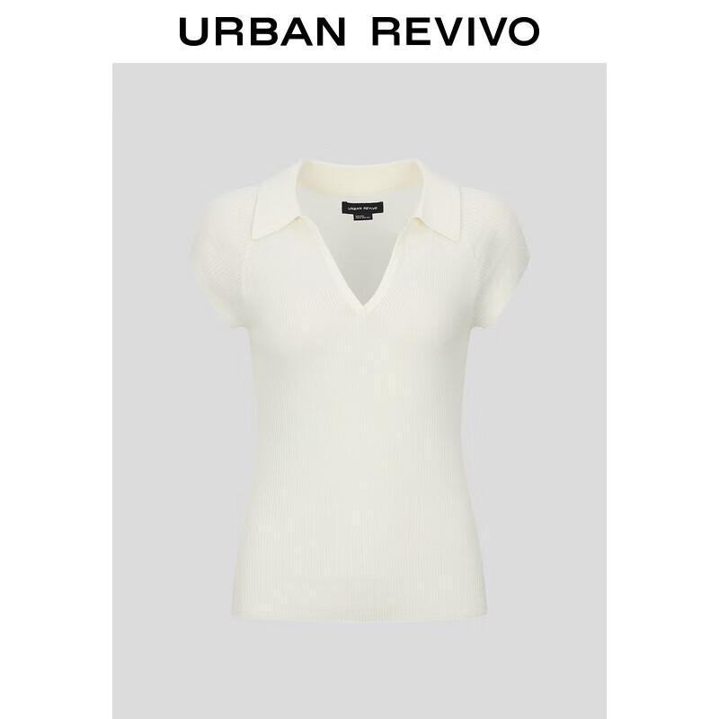 

Минималистичный женский трикотажный топ UR облегающего кроя с коротким рукавом L