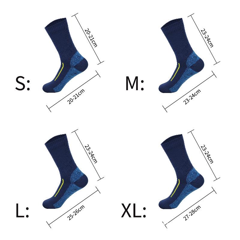 Waterproof Breathable Winter Sports Socks for Mountaineering, Cycling, Fishing & Skiing - Double Layer, Thickened & Warm