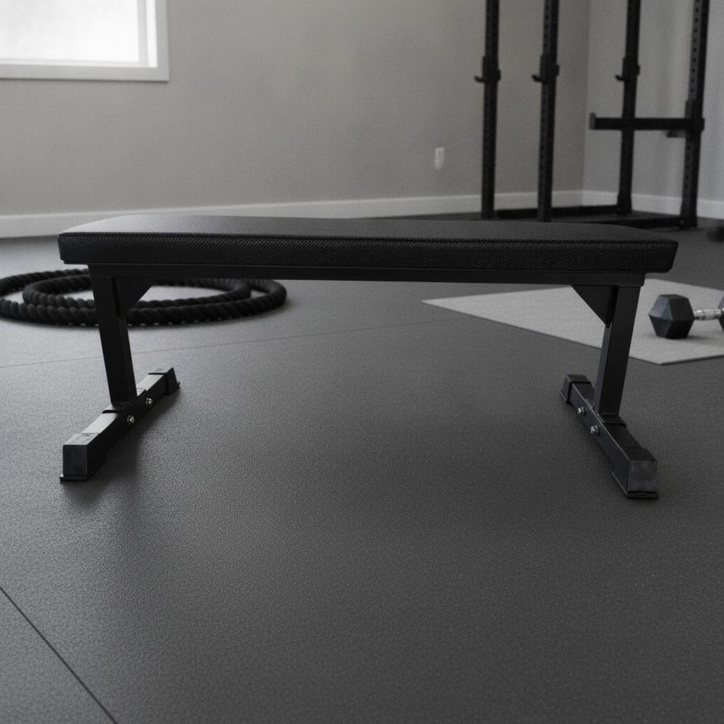 Flat Weight Bench Stable Fitness Equipment Easy to Clean for Home Gym