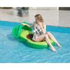 New inflatable avocado floating bed PVC inflatable swimming ring adult with awning water lounger inflatable floating bed