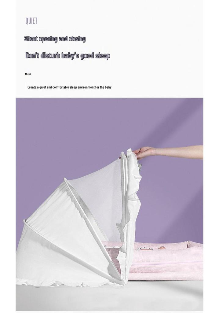 Foldable Blackout Crib Mosquito Net - Universal Newborn Full Cover