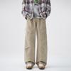 American Retro Trendy Brand Tooling Jeans Straight A-word Pants Denim Fashion Men's and Women's Street Popular Pants
